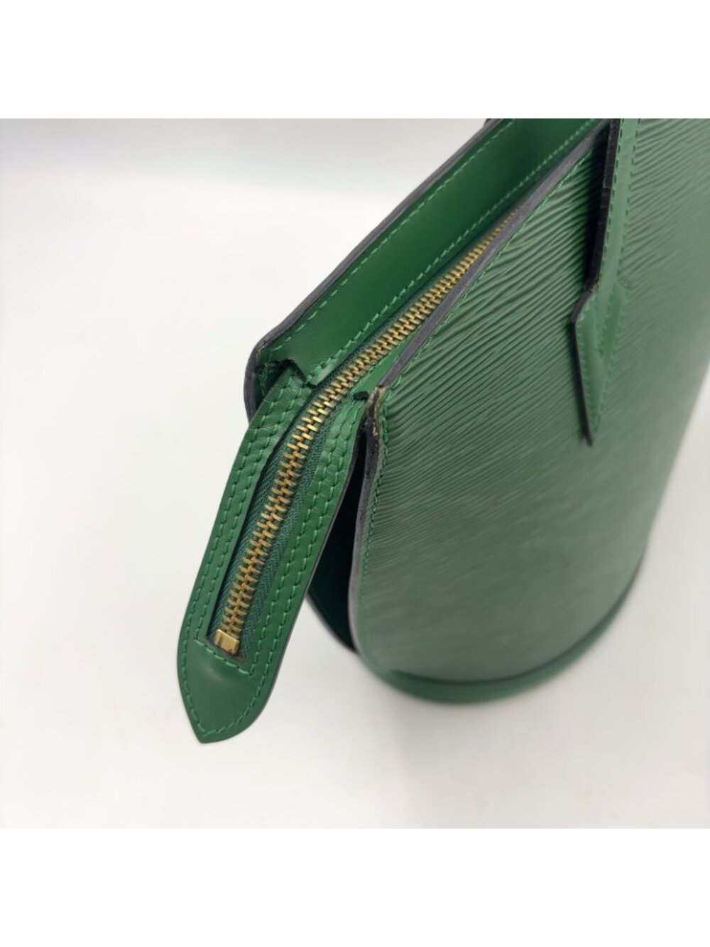 Louis Vuitton Sun Jack Shopping Epi Borneo Green Leather Shoulder Bag Gold - Picture 11 of 15